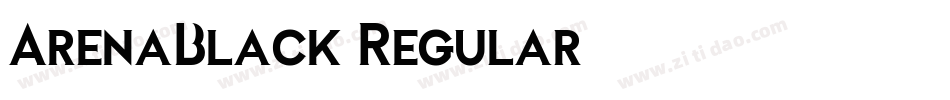ArenaBlack Regular字体转换